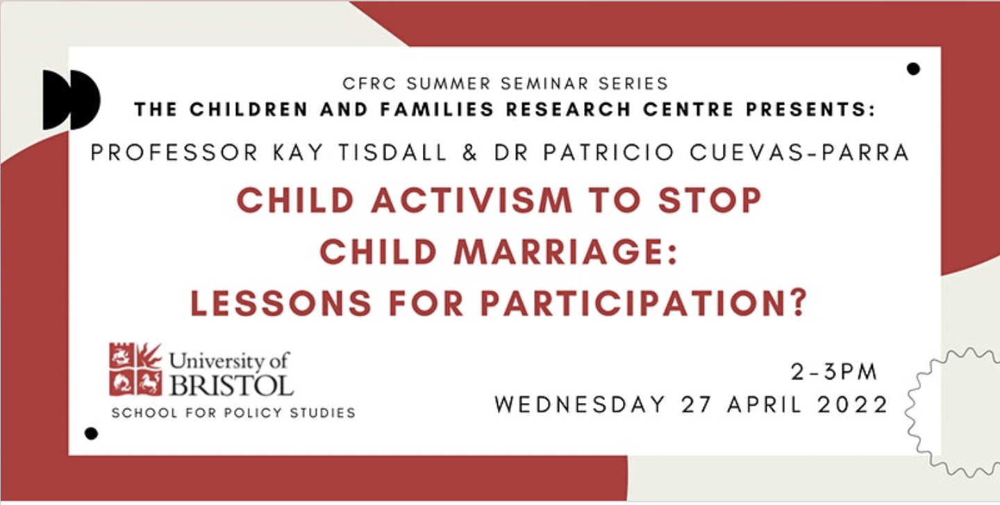 Children and Families Research Centre Summer seminar series - Wed, 27 April 2022